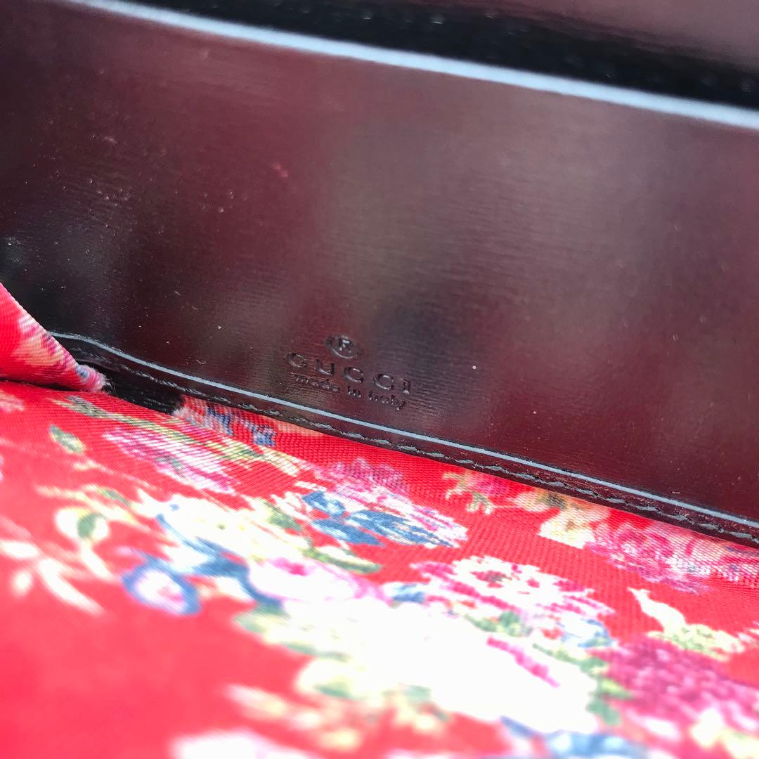 正規品　新品同様　グッチ財布　グッチggマーモント グッチ花柄　キルティング