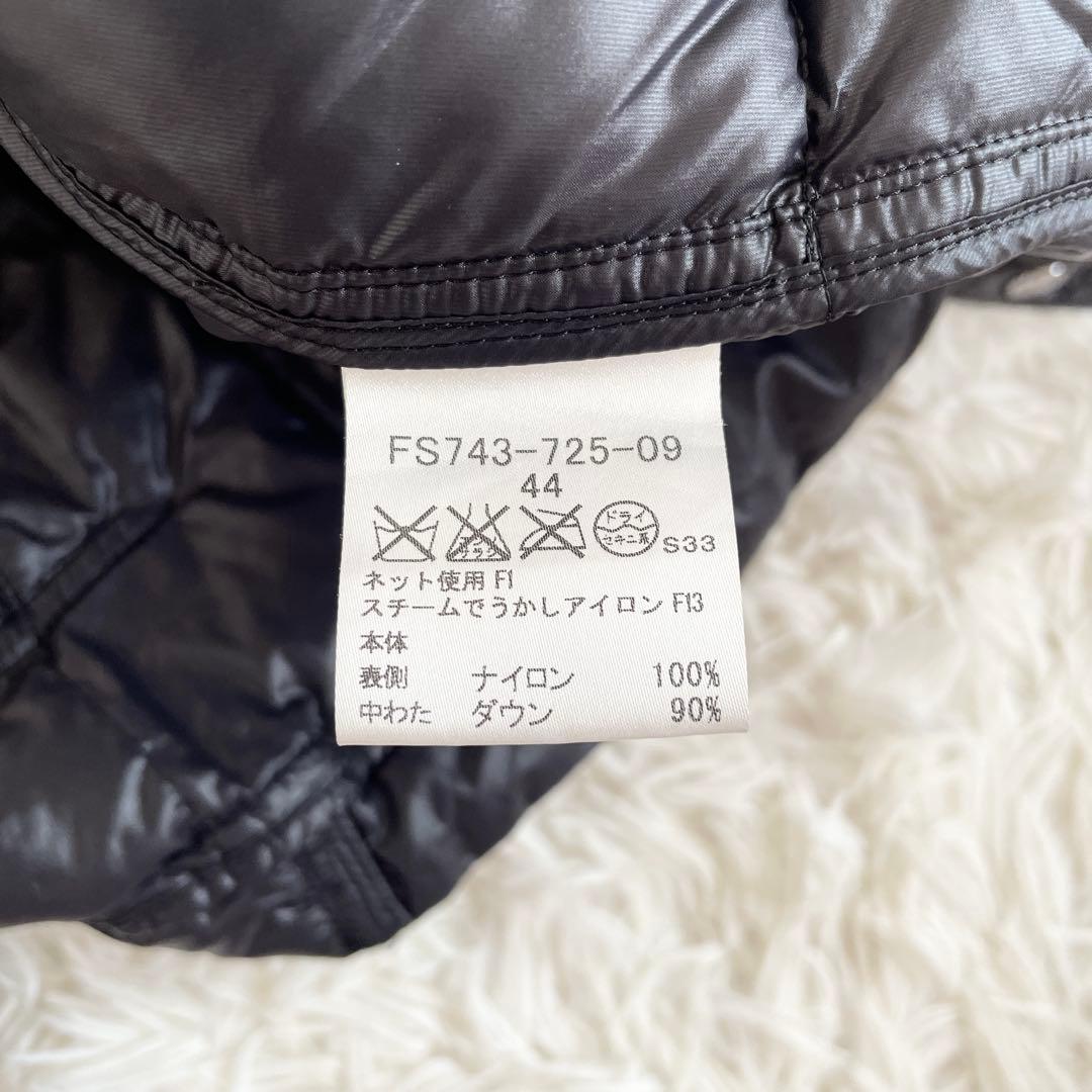 美品　バーバリーロンドン　サイズ2XL　ダウンベスト　2way　チェック　黒