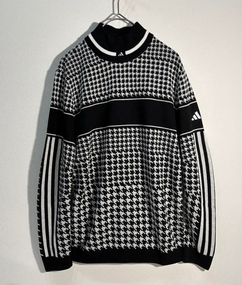 専用様　未使用　ゴルフ　モックネック千鳥格子ニット　キルティングハーフパンツ