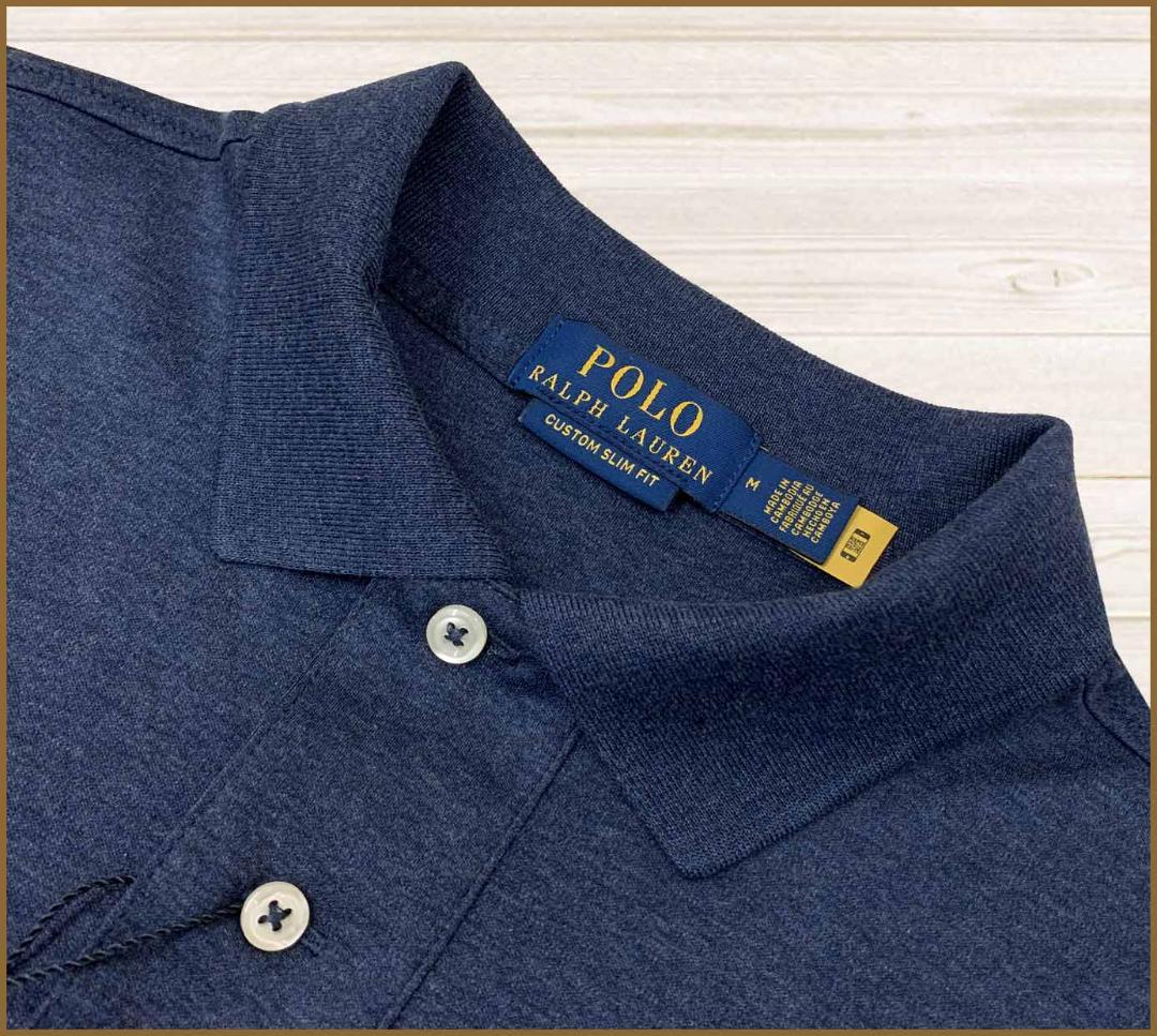 【新品】POLOラルフローレン秋冬春ロングスリーブポロシャツ長袖L/US:M