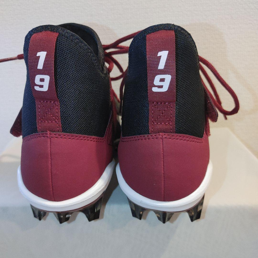 NIKE　フットボール　27.5センチ ブラック×エンジ　ポイント　スパイク