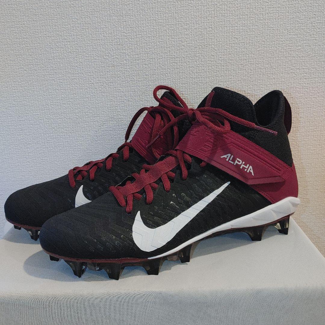 NIKE　フットボール　27.5センチ ブラック×エンジ　ポイント　スパイク