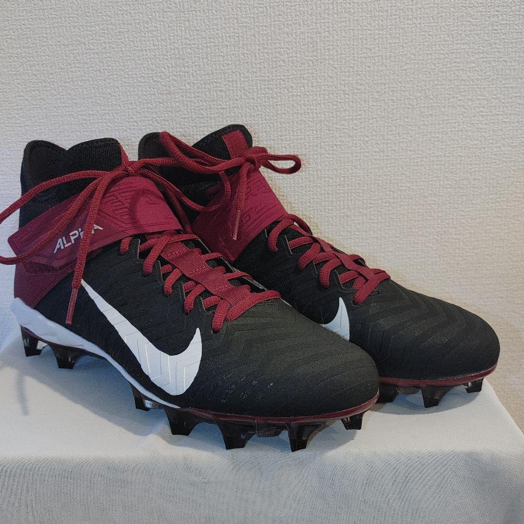 NIKE　フットボール　27.5センチ ブラック×エンジ　ポイント　スパイク