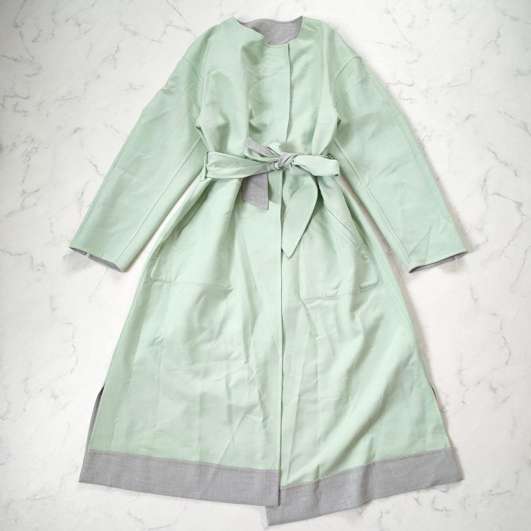 美品　プラステ　リバーシブルスプリングコート　L