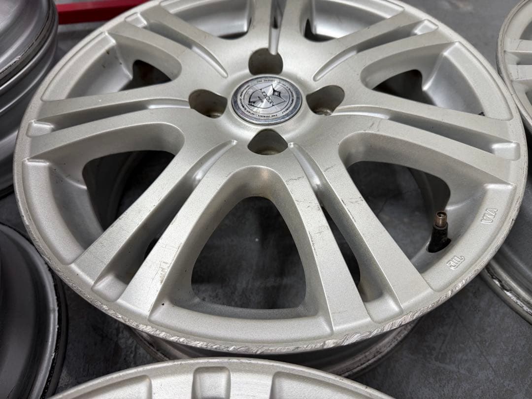 15インチアルミホイール15×6J 4穴 中古 ４本