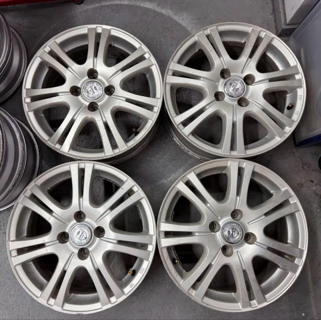 15インチアルミホイール15×6J 4穴 中古 ４本
