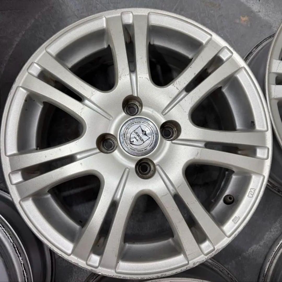 15インチアルミホイール15×6J 4穴 中古 ４本