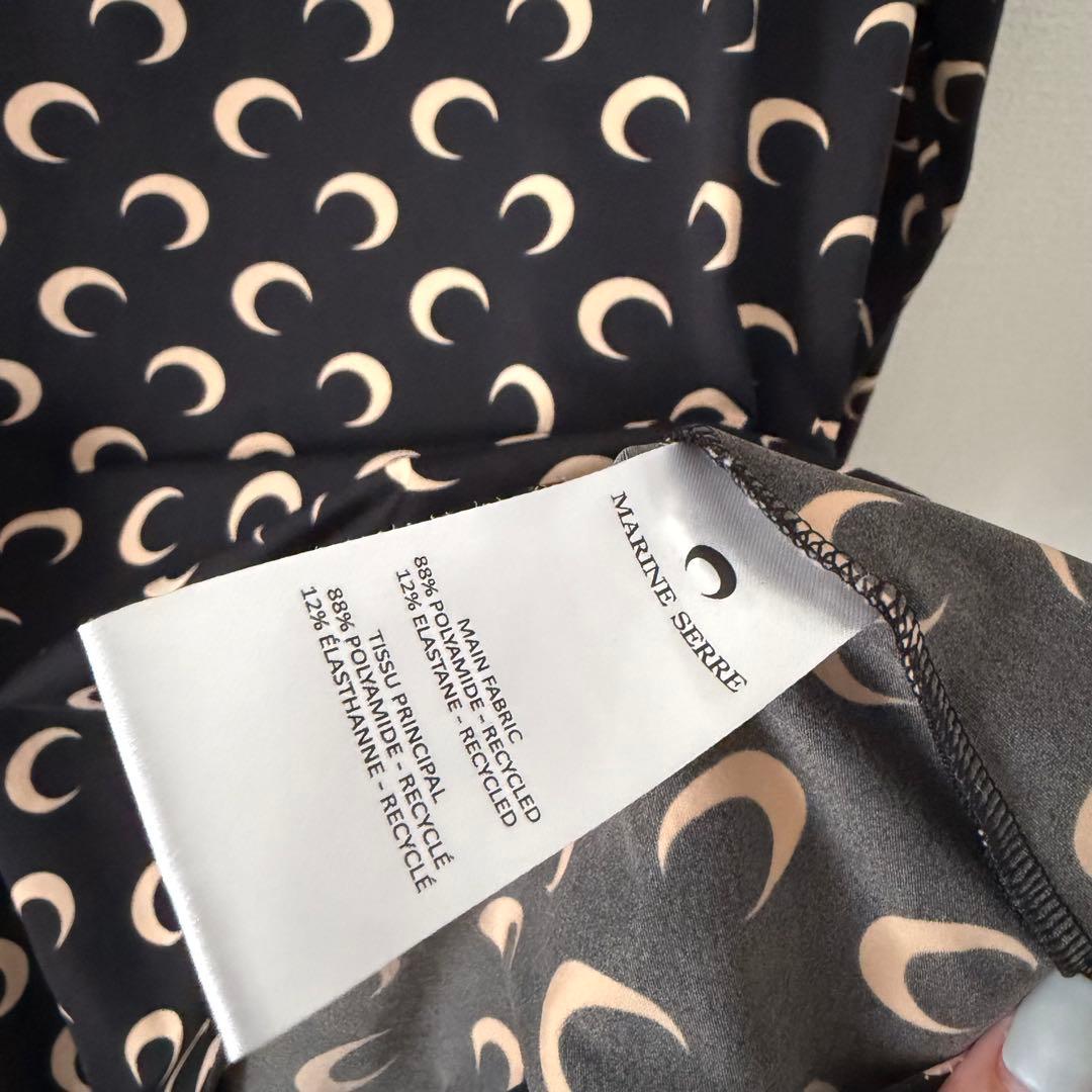 MARINE SERRE セカンドスキン　トップス　ブラック　M