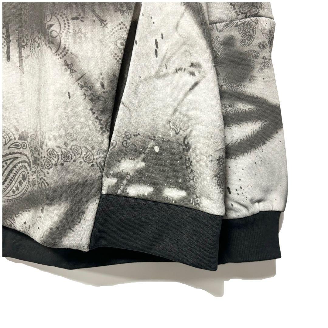 ラッセルノ ゴルフ クルーネック P.O スプレー ペイズリー ブラック XL