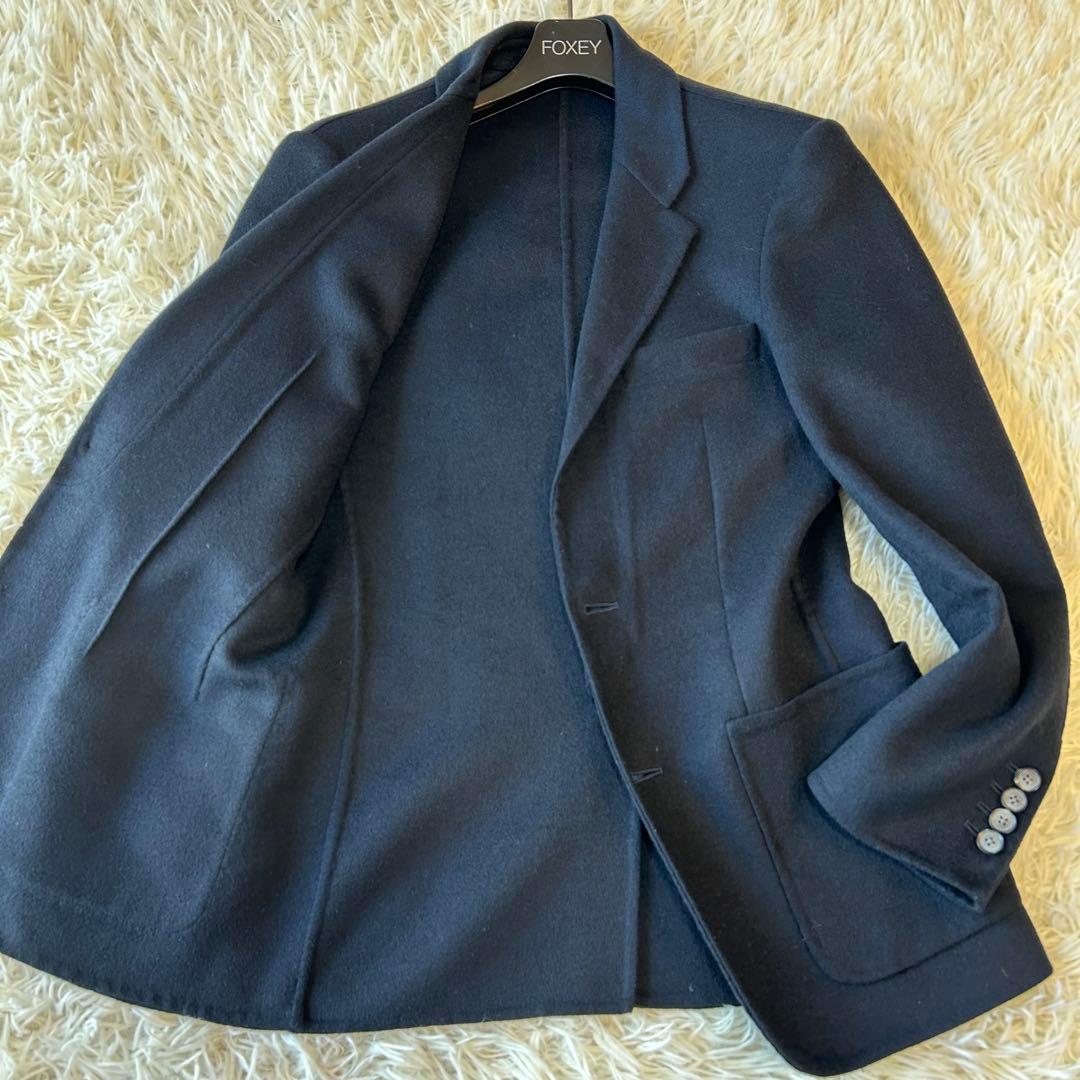 美品　トゥモローランド　カシミヤダブルフェイスメルトン　テーラードジャケット　S