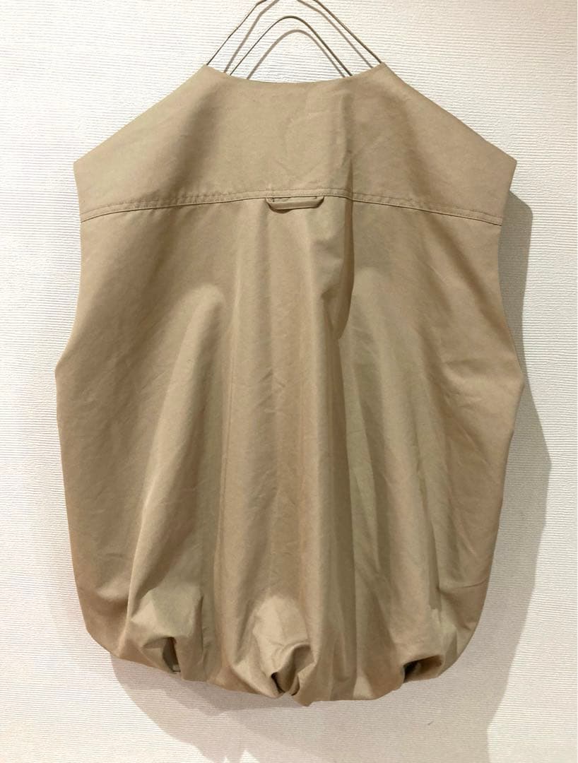 新品　未使用　ZARA コットン　オーバーサイズ　ボリューム　ベスト　アウター