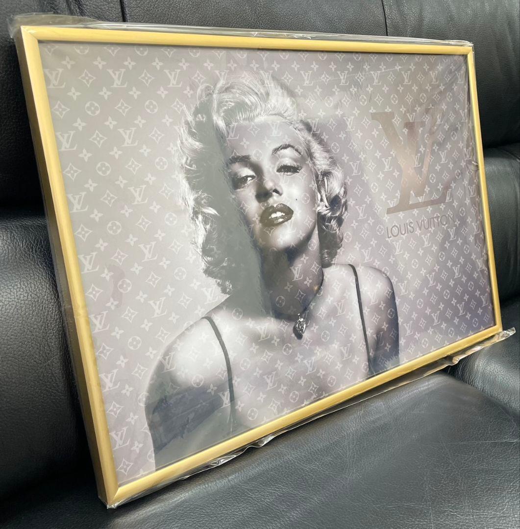 ルイ・ヴィトン マリリン・モンロー アートパネル ポスター 2枚 フレーム付き