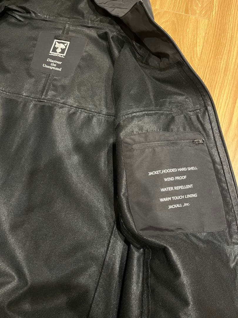 ジャッカル　ハードシェルジャケット　XLサイズ　ブラック