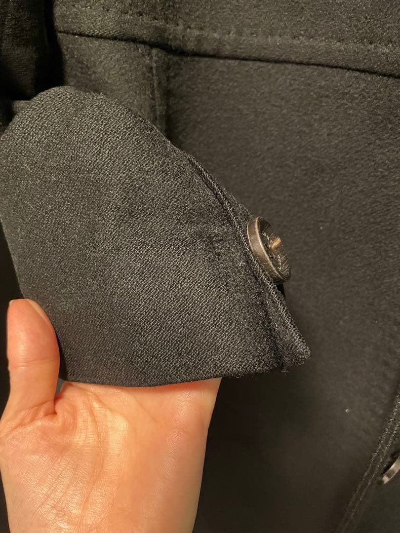 【バーバリー ブラックレーベル】コート ブラック カシミヤ　お値下げしました♪