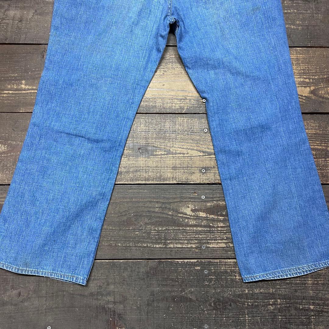 70s W35 ビンテージ デニム ワークパンツ ワイド ボロ タロン 雰囲気