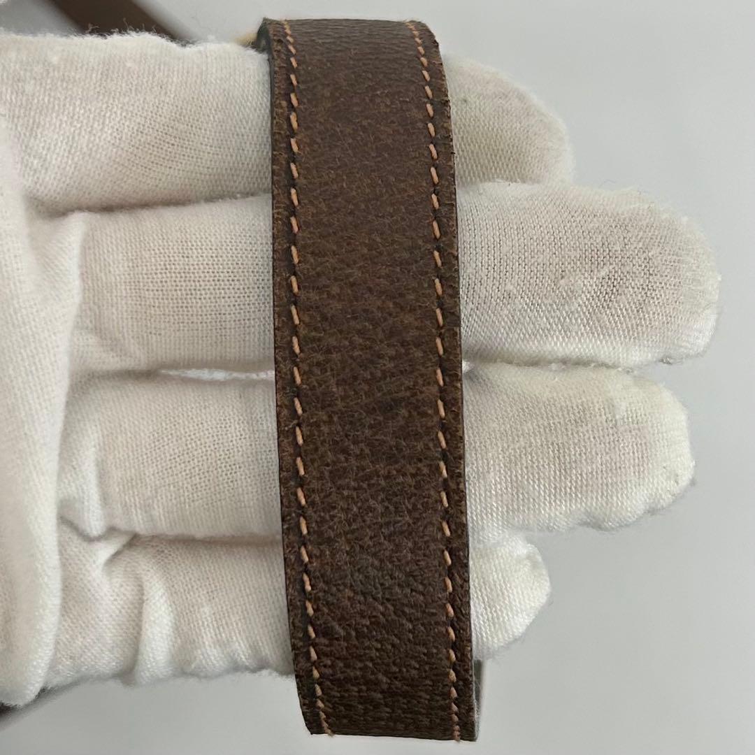 【極美品】グッチ GGスプリーム ショルダーバッグ レザー 本革 斜め掛け 茶