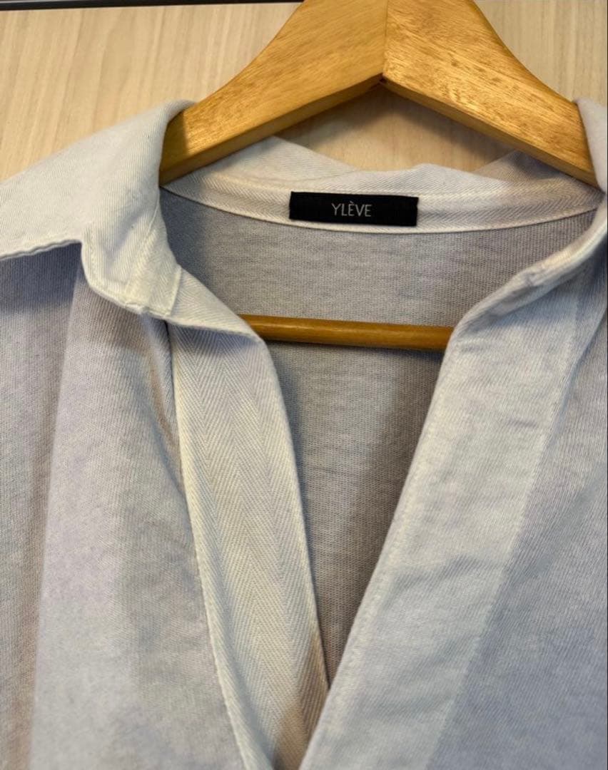 Ylève スキッパープルオーバー イレーヴ ブルー