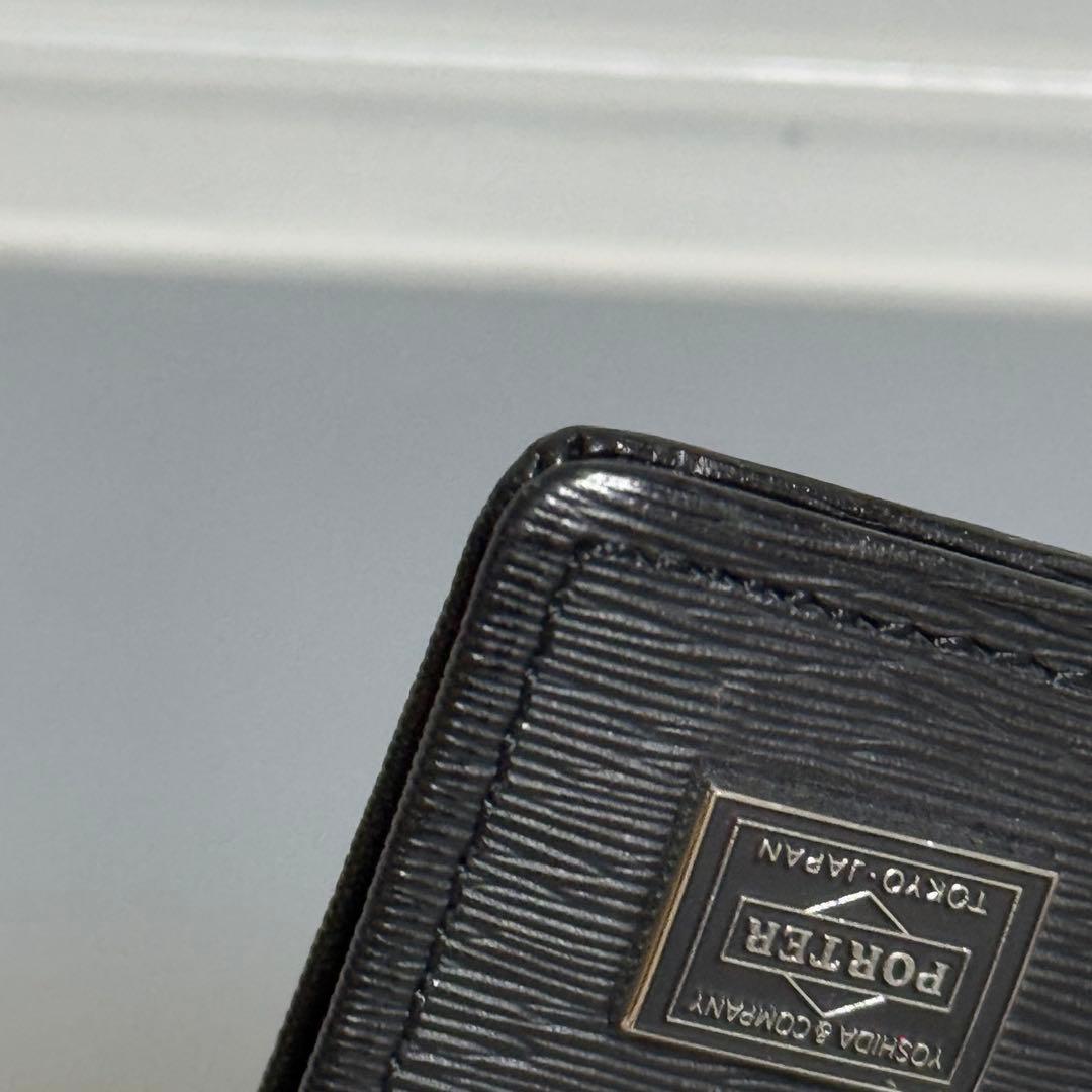 ⭐️未使用級⭐️　PORTER CURRENT　マネークリップ　ブラック　レザー