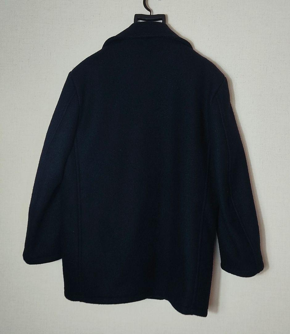 【美品】NEW YORKER メンズPコート Lサイズ ネイビー色(used品)