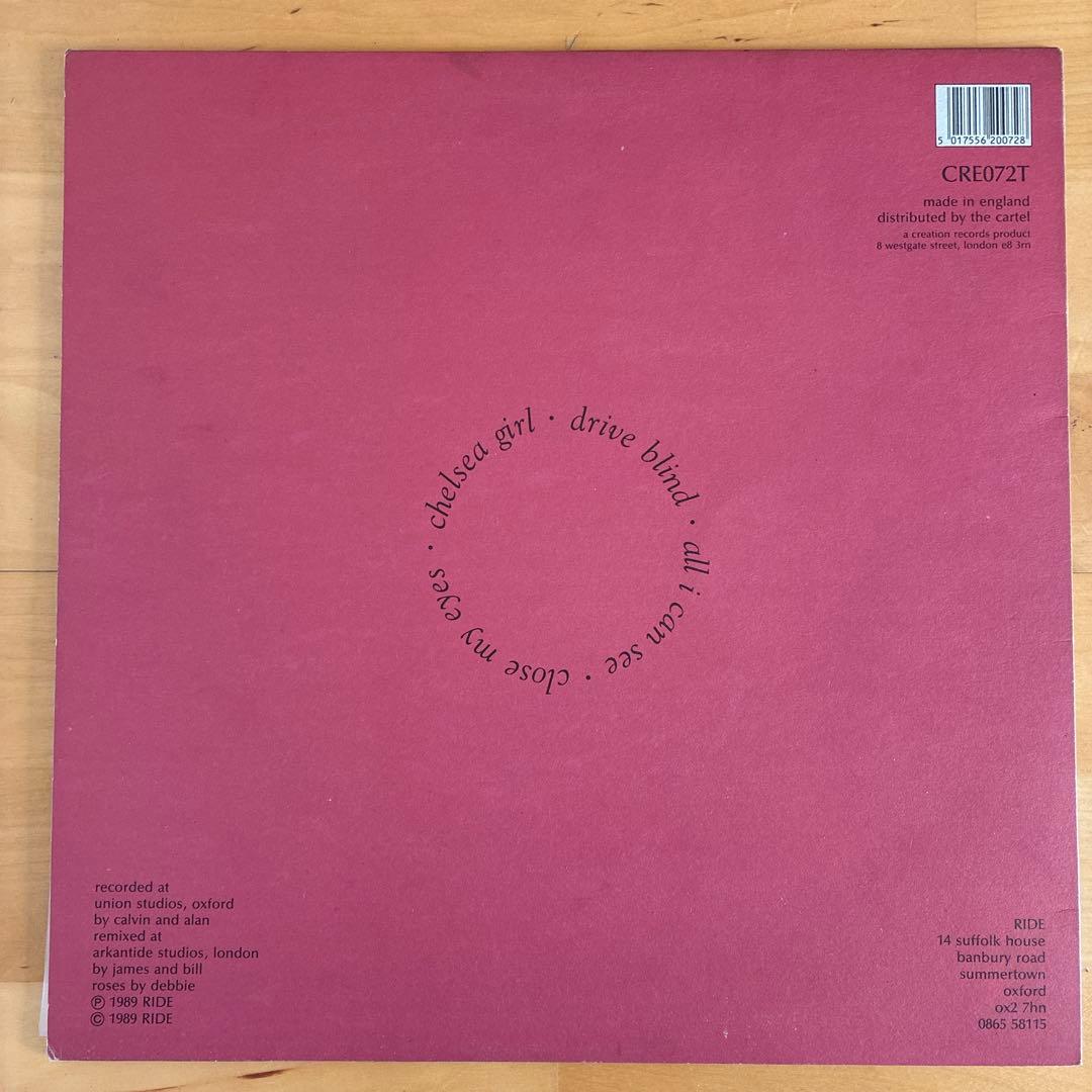 RIDE 初期12インチEP UKオリジナル盤3枚セット