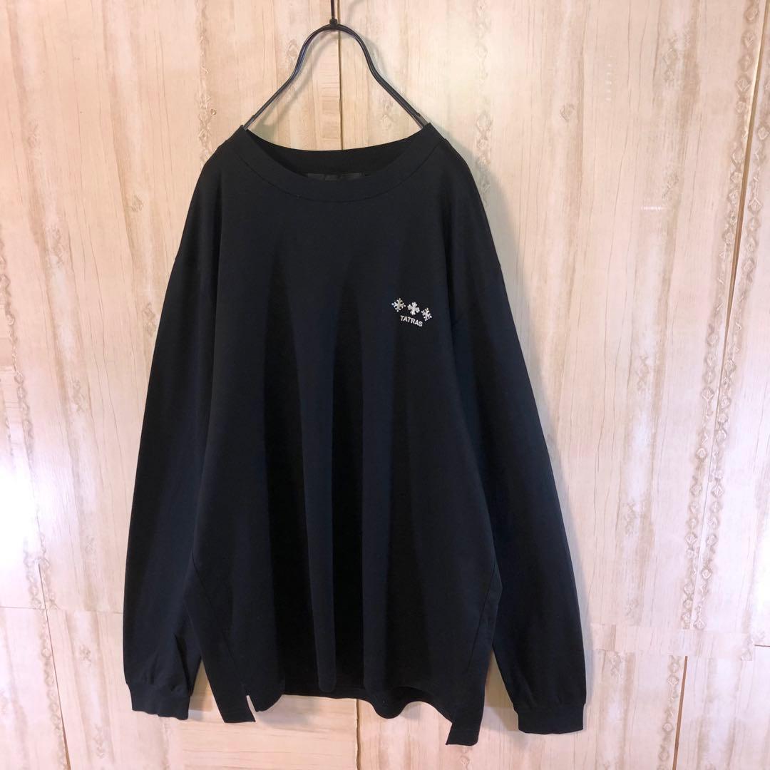 TATRAS タトラス ロングtシャツ 長袖 両面刺繍ロゴ入り