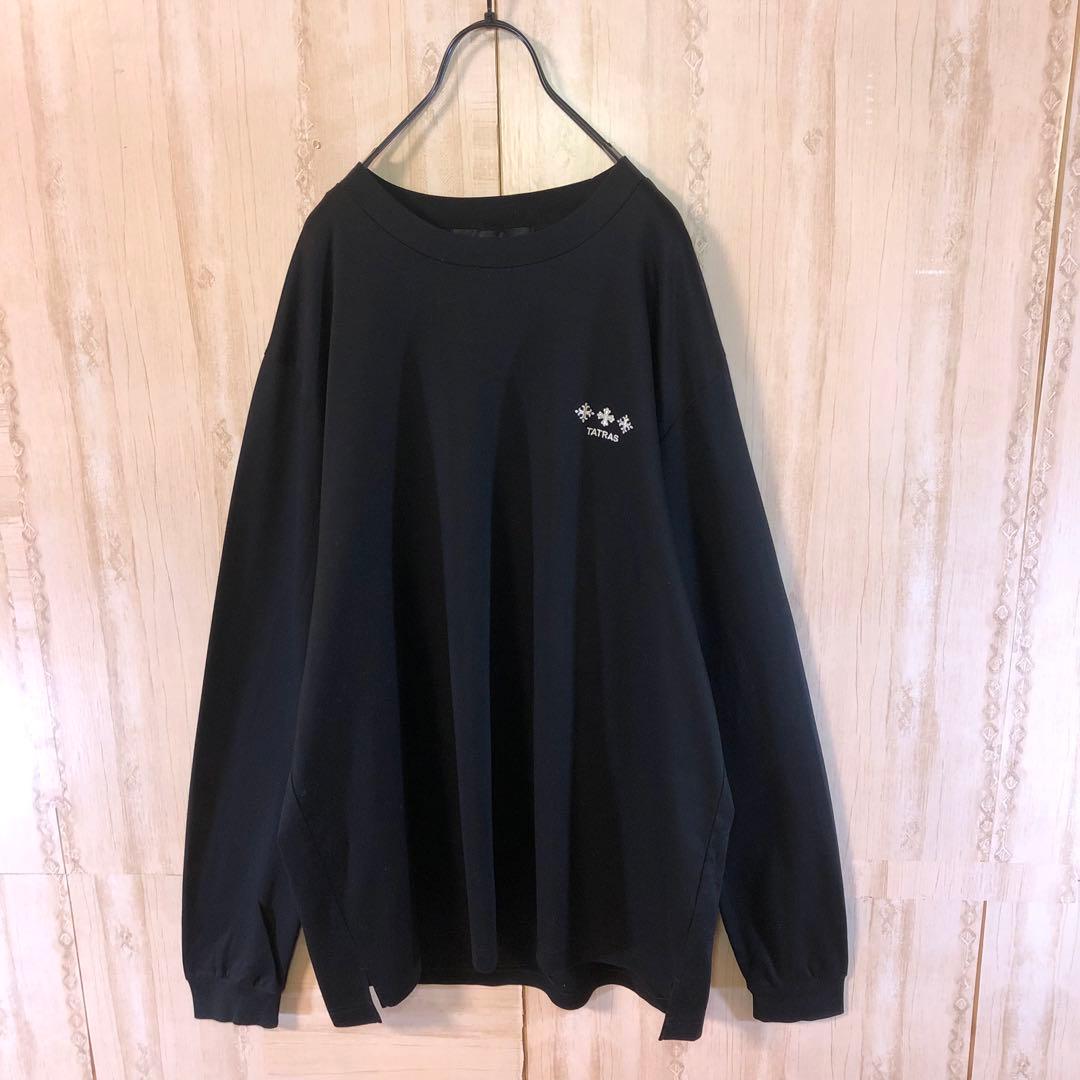 TATRAS タトラス ロングtシャツ 長袖 両面刺繍ロゴ入り