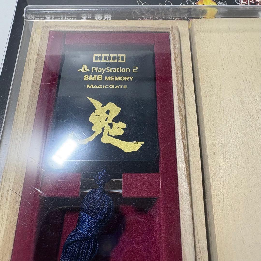 【新品】HORI　PS2　鬼武者 3　メモリーカード　桐箱ケース　印籠