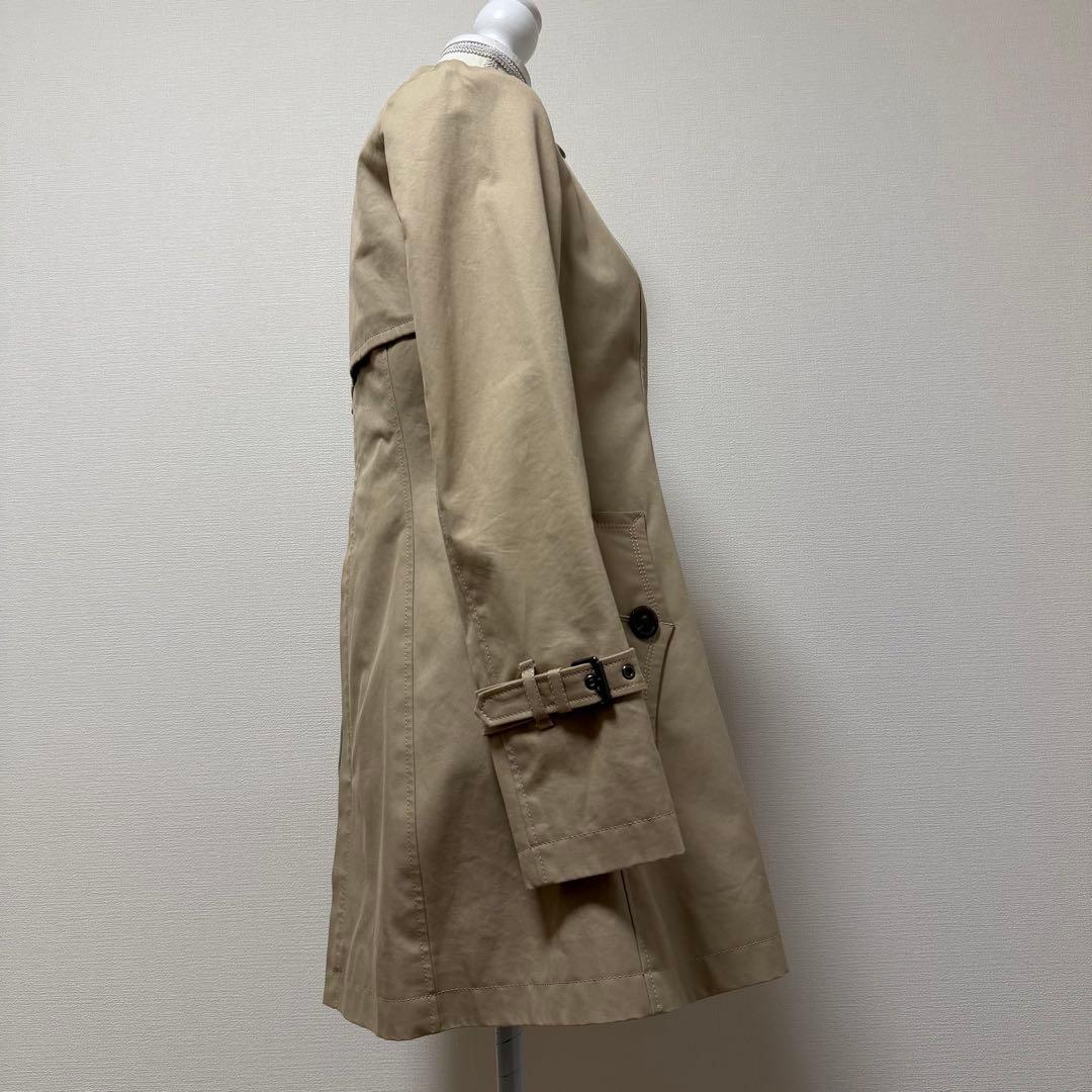 バーバリーブルーレーベル　トレンチコート　ライナー付　ノバチェック　ベージュ　L