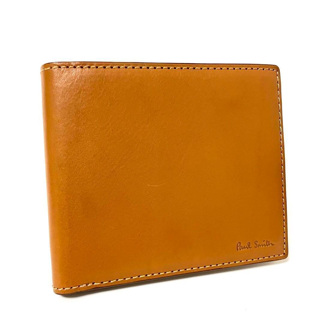 ポールスミス 財布 二つ折り財布 カード&札 キャメル Paul Smith