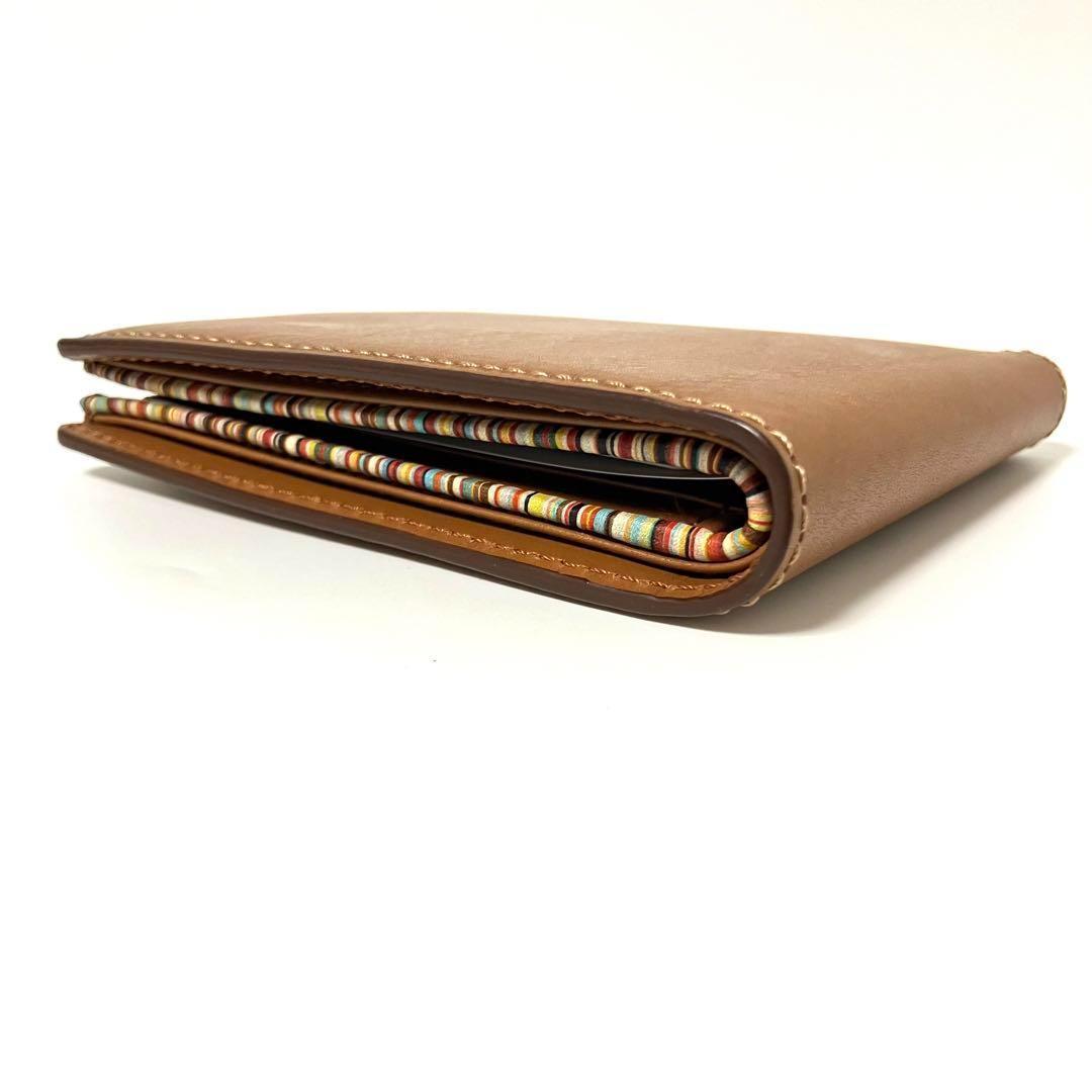 ポールスミス 財布 二つ折り財布 カード&札 キャメル Paul Smith