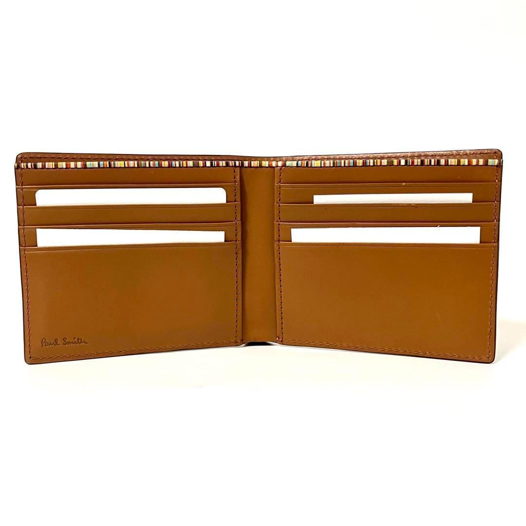 ポールスミス 財布 二つ折り財布 カード&札 キャメル Paul Smith