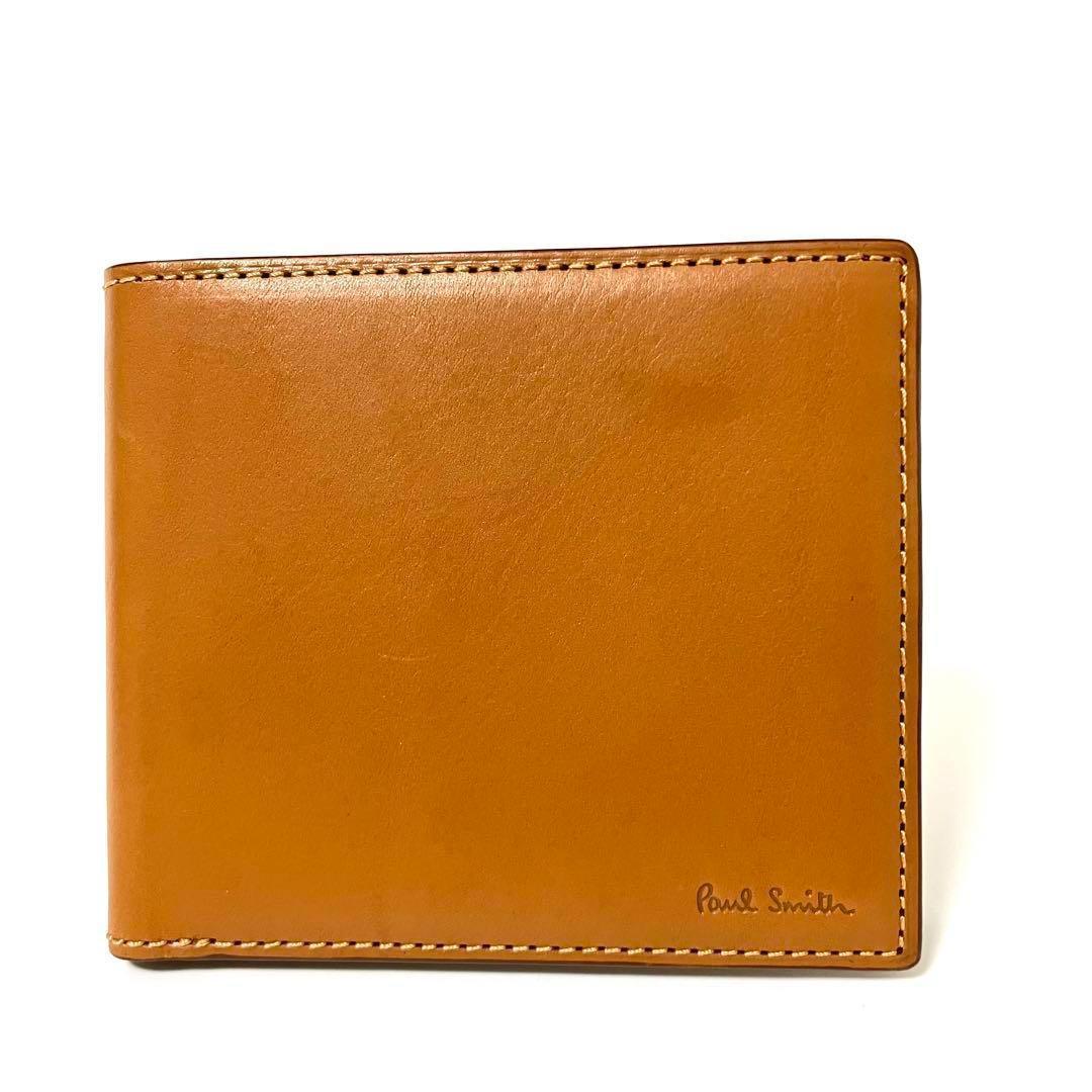ポールスミス 財布 二つ折り財布 カード&札 キャメル Paul Smith
