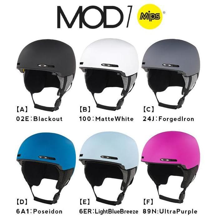 新品24-25 Oakley Mod1 Mips ライトブルー スノーヘルメット