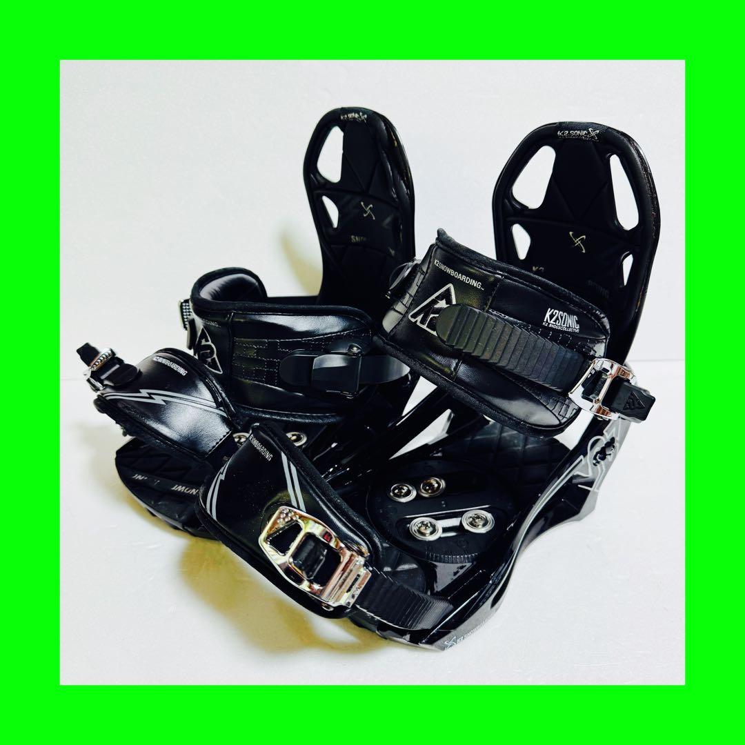 K2 mサイズスノーボードビンディング ブラック 黒色格安特価激安初心者