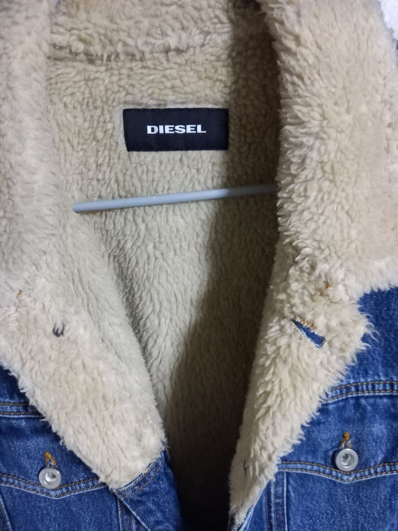 DIESEL　ボア付きデニムジャケット　XL