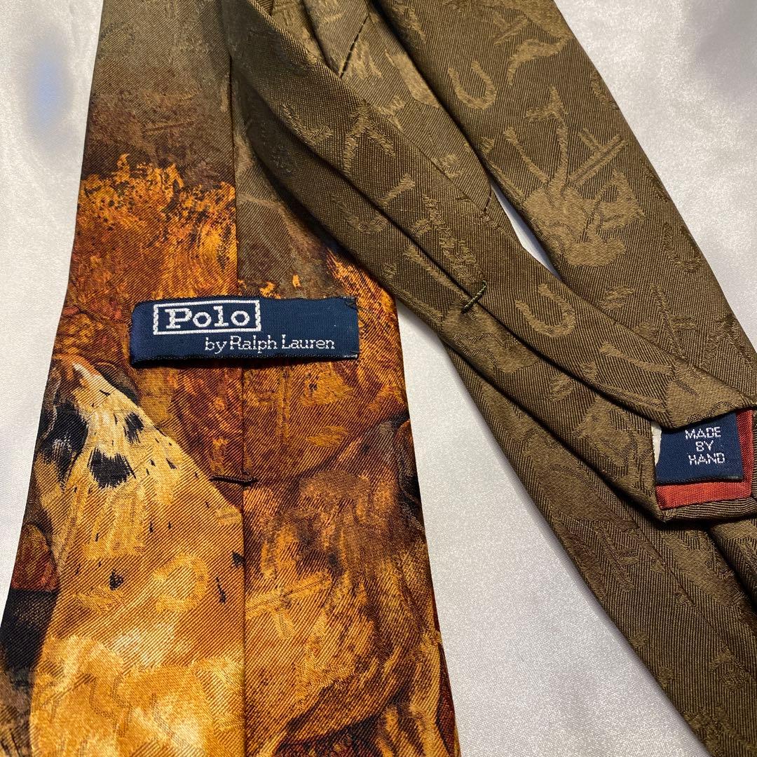 Polo by Ralph Lauren ラルフローレン　傑作　シルクネクタイ