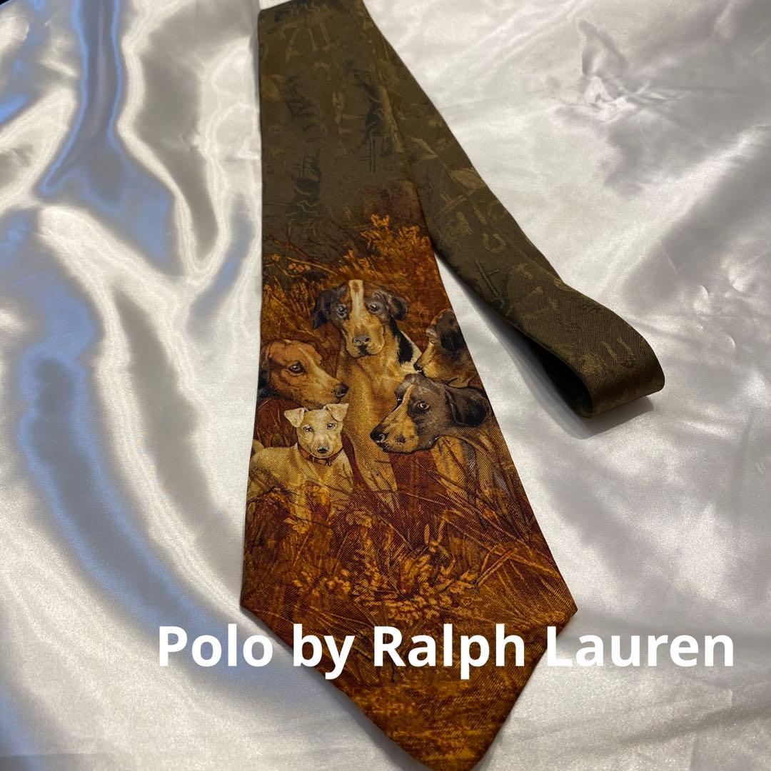 Polo by Ralph Lauren ラルフローレン　傑作　シルクネクタイ