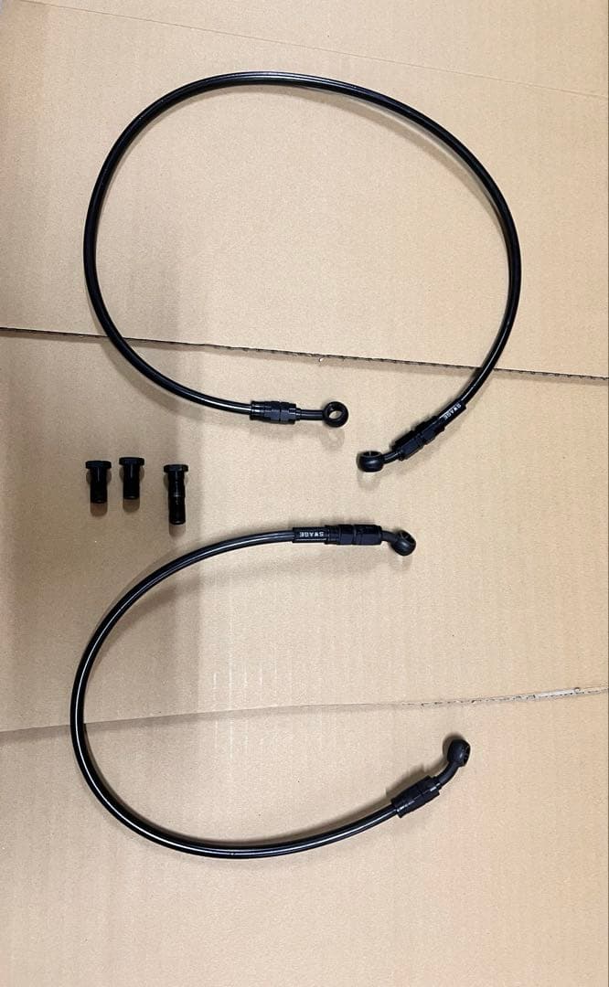 スウェッジライン ZRX1200 DAEG ステンレスブラック ブレーキホース