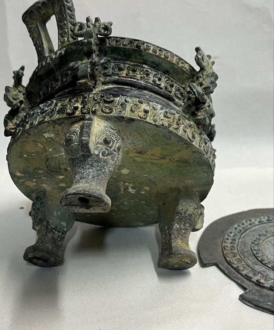 中国春秋時代の青銅器　 王子午鼎　中国古玩