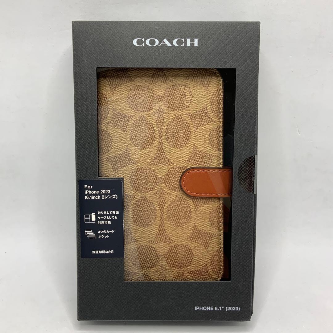 ラスト2点‼️【新品】Coach - iPhone 15 - シグネイチャー柄