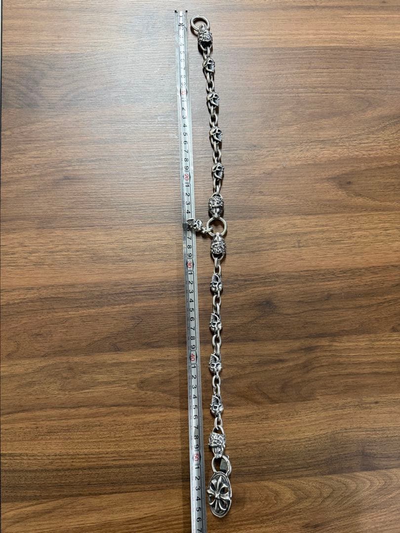 スカルデザイン シルバー ウォレットチェーン