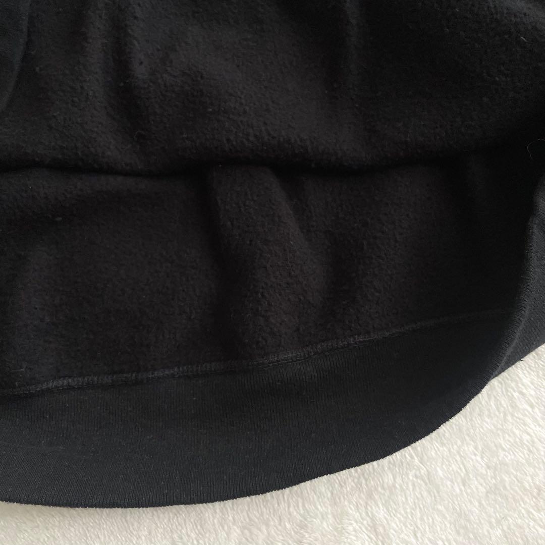 美品★エイジシュート★モックネック★スウェット★裏起毛★ブラック★L