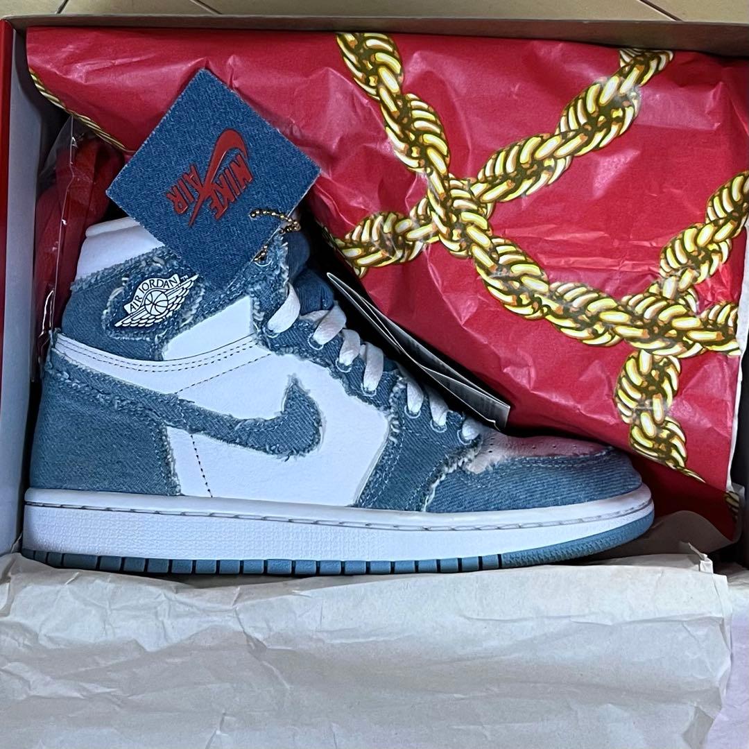 靴 Nike Women's Air Jordan 1High OG \"Denim\"