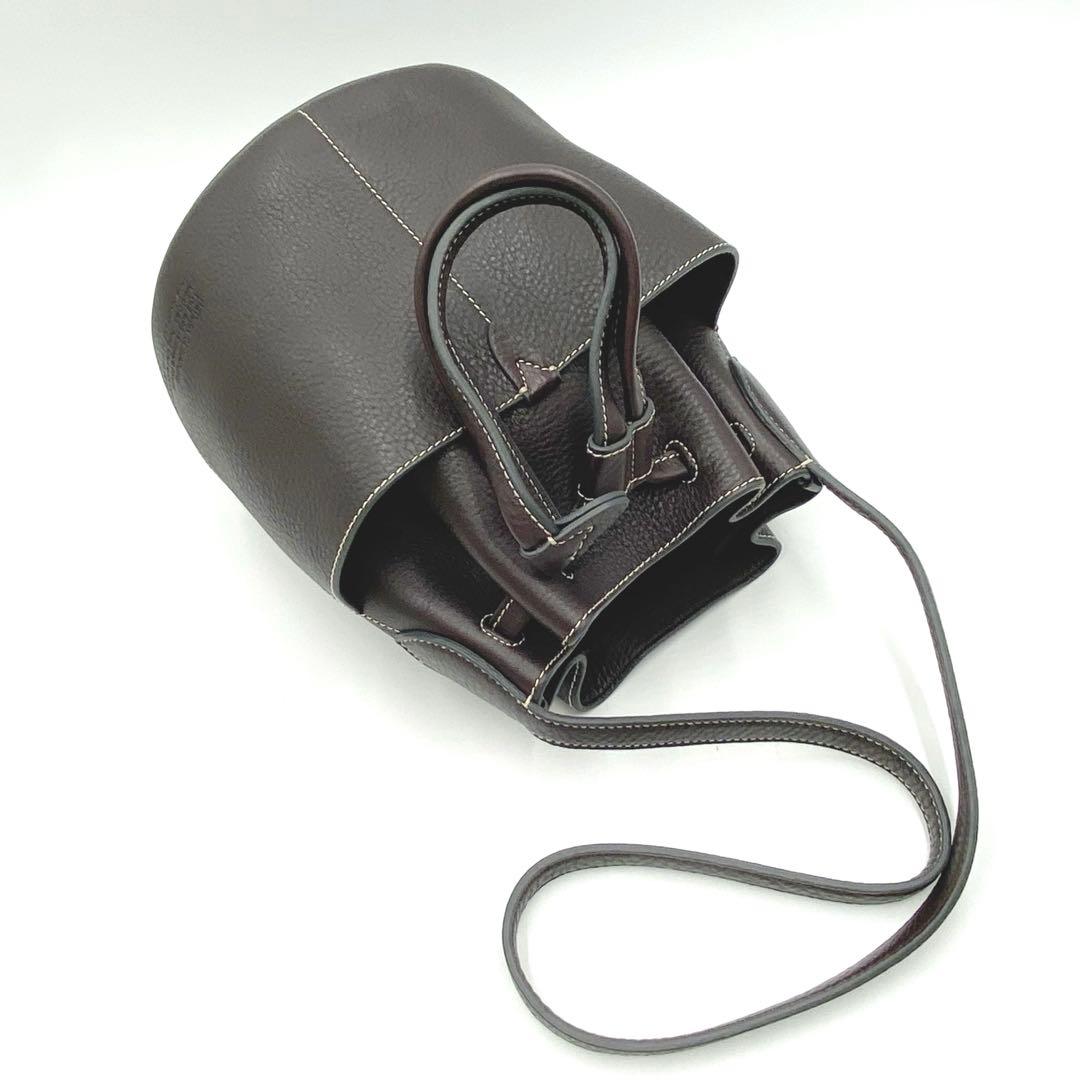 美品★ANYA HINDMARCH 巾着ショルダーバッグ★130