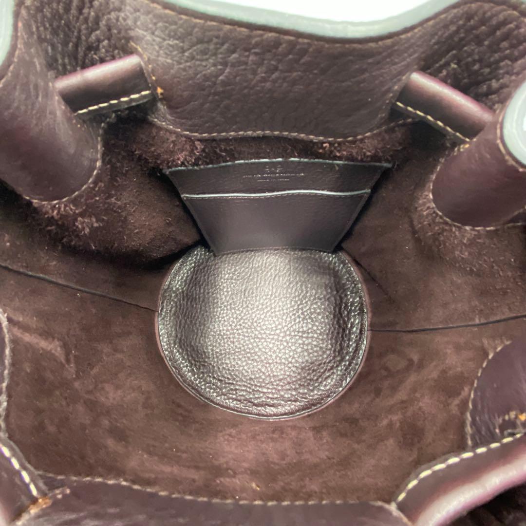 美品★ANYA HINDMARCH 巾着ショルダーバッグ★130