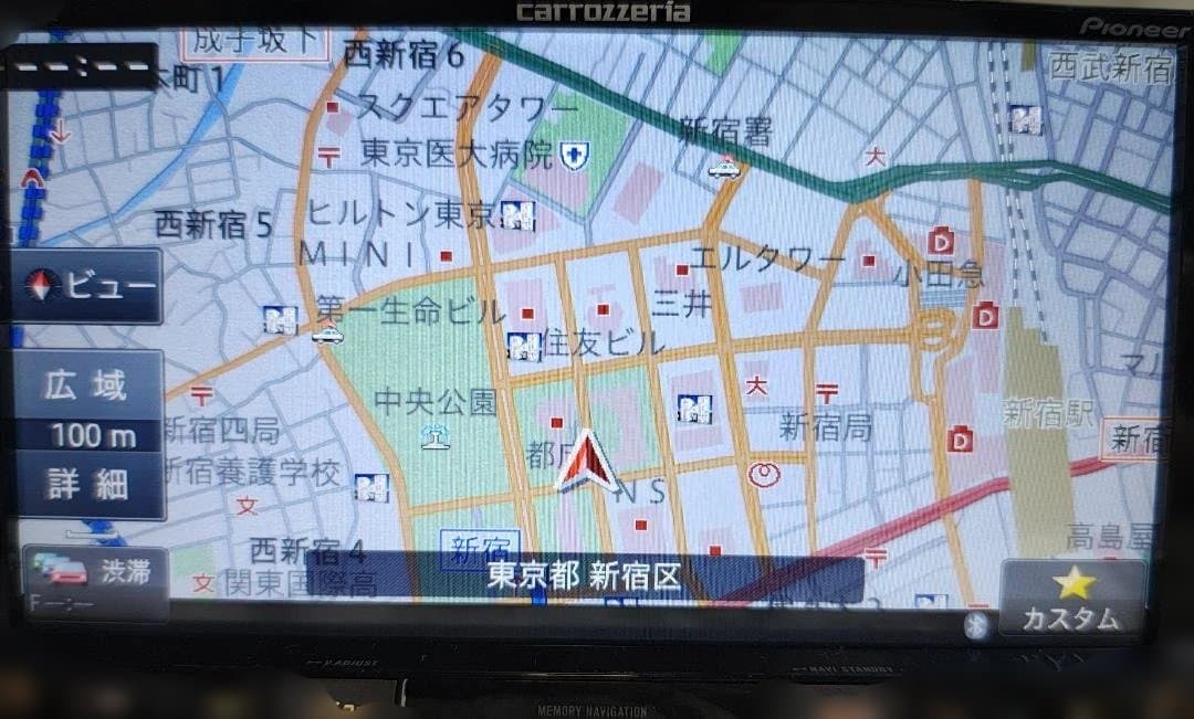 Pioneer 楽ナビ AVIC-RZ102 地図2018年