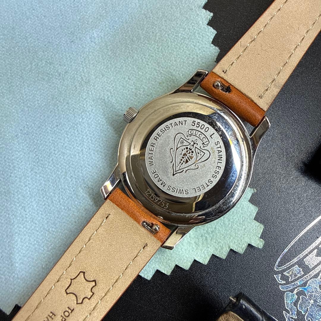 腕時計 Gucci グッチ 5500L 3針クォーツ デイト