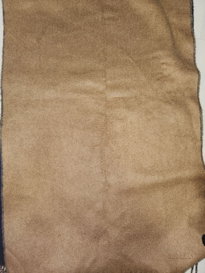 HERMES　カシミヤマフラー