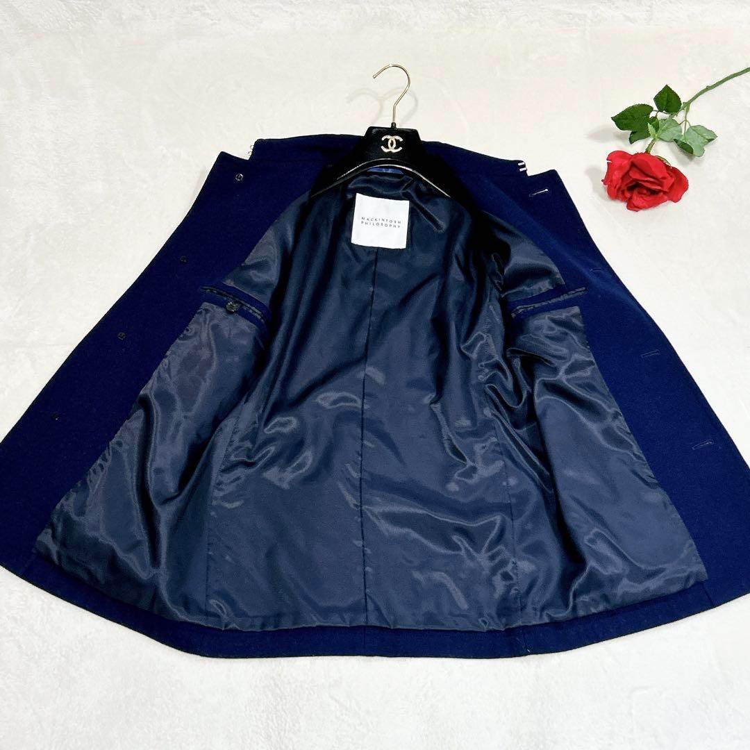 未使用級美品✨　マッキントッシュ　ピーコート　36 ウール　メンズ　ネイビー