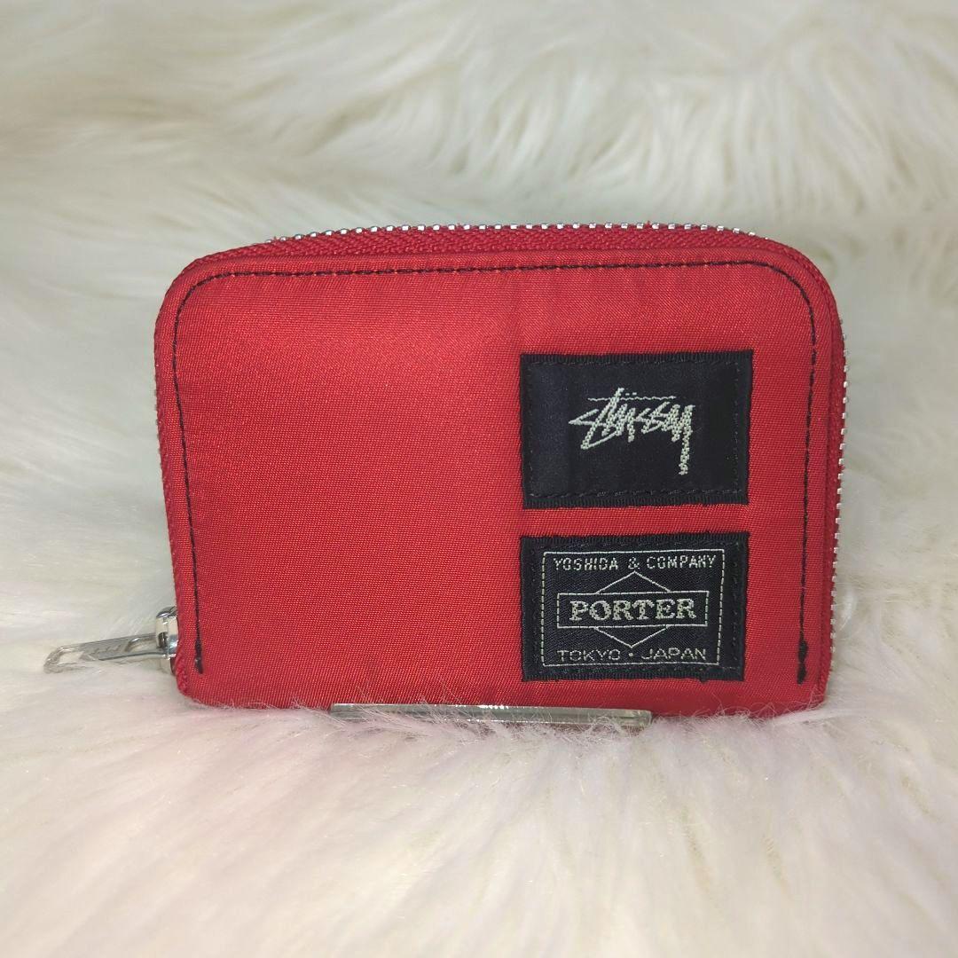 【激レア】STUSSY x PORTER ジップウォレット　ホワイト